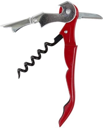 Fém pincérnyitó 11 cm, piros