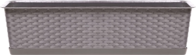 RATOLLA Case virágláda tálcával, 58,7 cm, mokka