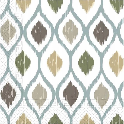 Boho szalvéták, 3 rétegű, 33 × 33 cm