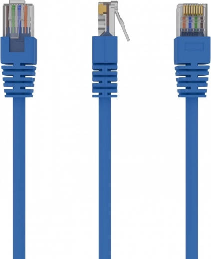 Cat 5e UTP hálózati patchkábel, 0,25 m, kék