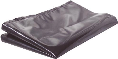 Építési és kerti ponyva 5 × 6 m, fekete, 0,10 mm