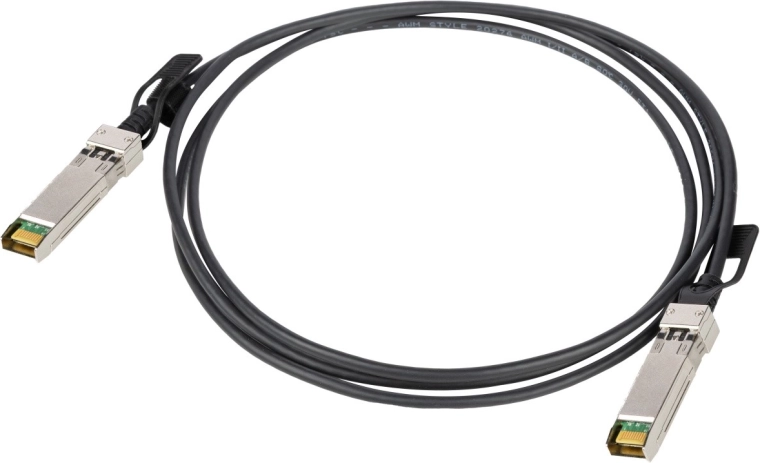 Passzív DAC SFP+ kábel, 10 Gb/s, 1 m, fekete