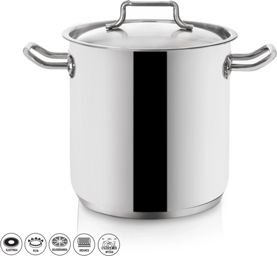 STOCK rozsdamentes fazék 4,5 l fedővel