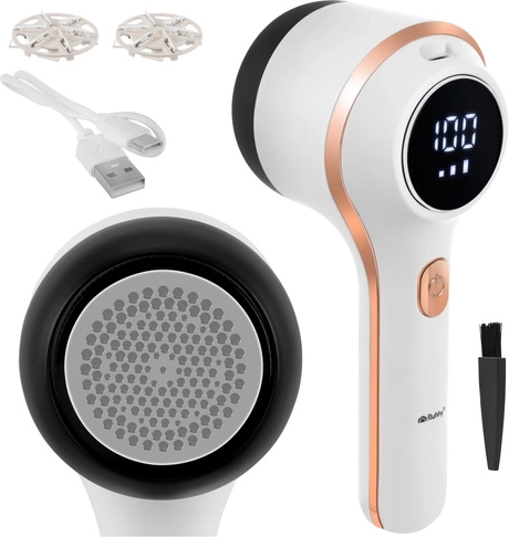RUHHY vezeték nélküli szöszeltávolító LCD‑vel, 6 pengével és USB‑C‑vel