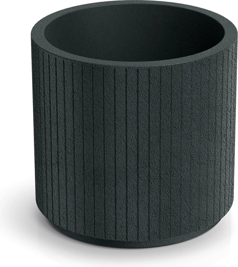 Coro Round virágtartó 40 cm, sötétszürke