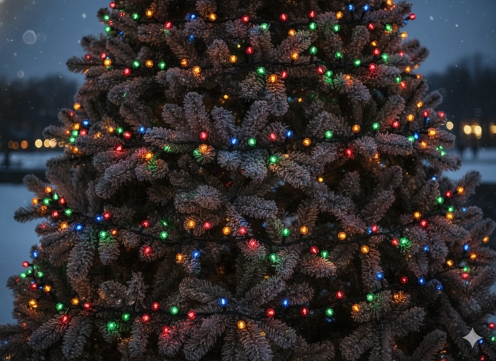 LED karácsonyi fényfüzér Cherry ball 200 LED multicolor, 16 m + 3 m