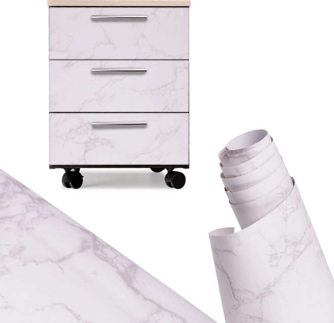 Öntapadó dekoratív fólia, magnólia márvány, 1,22 × 50 m