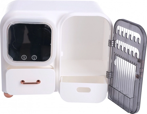 Fehér kozmetikai és ékszer rendező