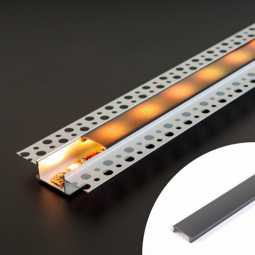 Fekete fedél 1000 mm-es alumínium LED-profilhoz