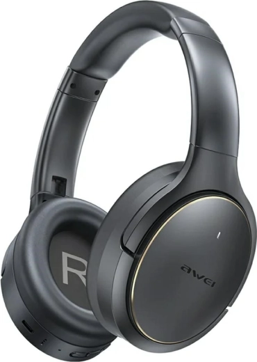 Awei AT20 vezeték nélküli fejpántos fejhallgató ANC és ENC funkcióval, fekete