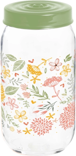 Botanica tetővel ellátott doboz 1 l – üveg és műanyag