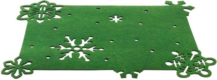 Toro filc tányéralátét 45 × 35 cm karácsonyi zöld