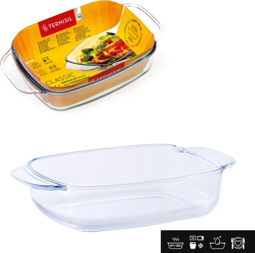 TERMSIL Classic 1,4 l hőálló üvegtál