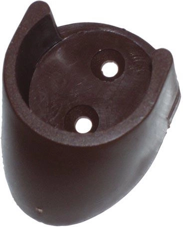 Fali tartó függönykarnishoz, barna, 2 db