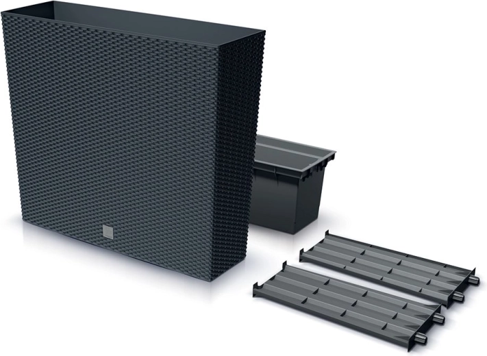 Magas Rato Case balkonláda betéttel, 77 cm, antracit