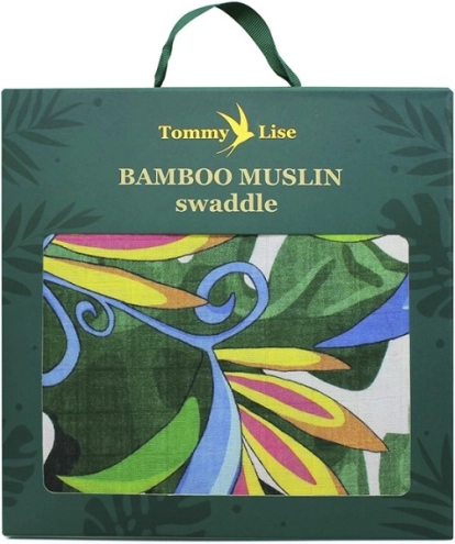 Tommy Lise Lush Garden bambusz muszlin pelenka 120 × 120 cm