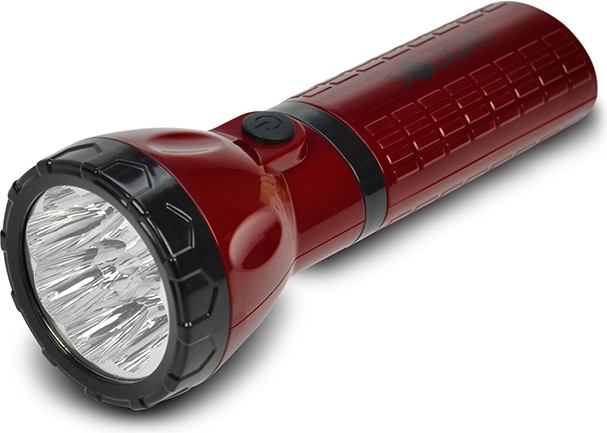 Solight LED-es újratölthető lámpa 9× LED, piros-fekete, plug-in - 1 darab