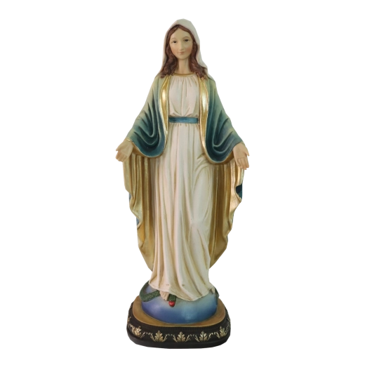 Szűz Mária betlehemi figurája műgyantából, 31 cm