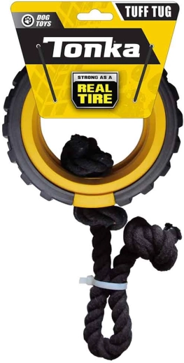 Tonka gumírozott mega húzójáték kötéllel kutyáknak 38 cm