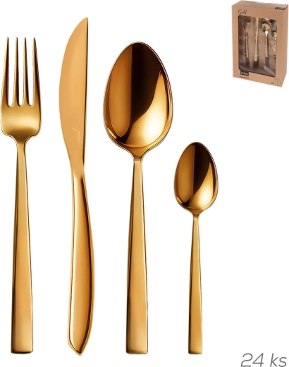 Gold rozsdamentes evőeszközkészlet 24 db