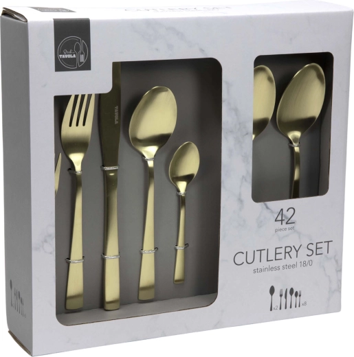 Tavola evőeszközkészlet 42 db – arany