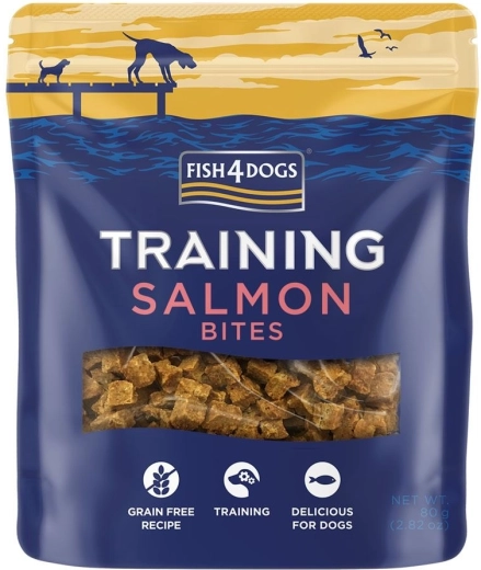 Fish4Dogs lazacos tréningfalatok 80 g