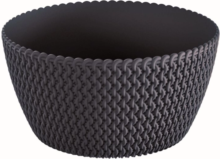 SPLofy növénytál 23,6 cm antracit