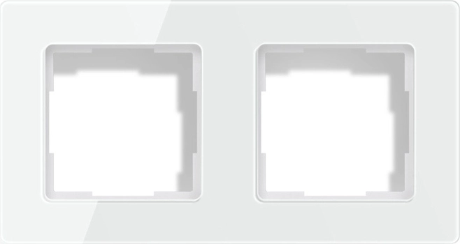 Avatto üveg keret 2 modulhoz TS20 fehér