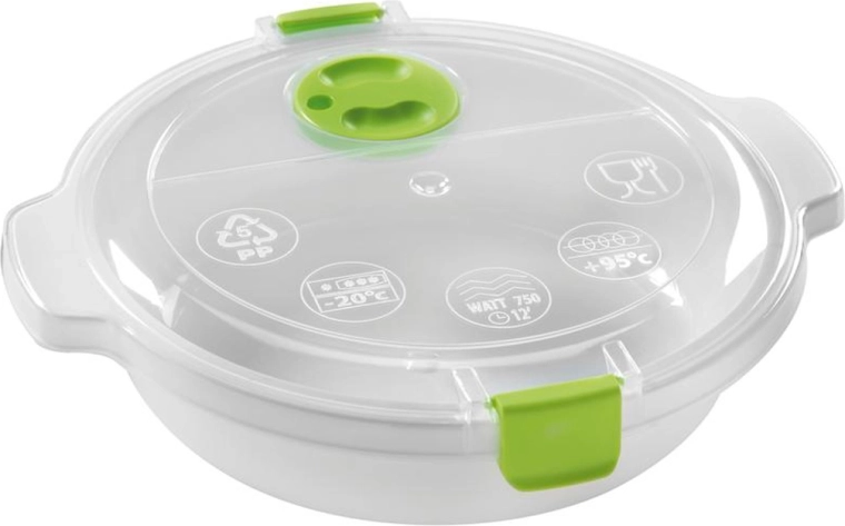 Mikrohullámú sütőbe való doboz fedéllel, 0,7 l