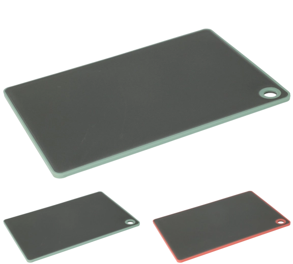 Műanyag vágódeszka csúszásgátló peremmel 33 × 23 cm