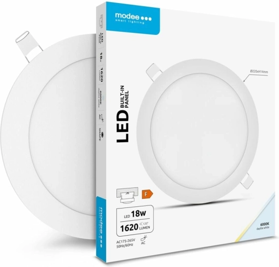 Kerek LED panel 18 W hideg fehér MODEE LIGHTING