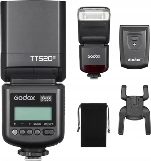 Godox TT520III vaku rádiós kioldóval