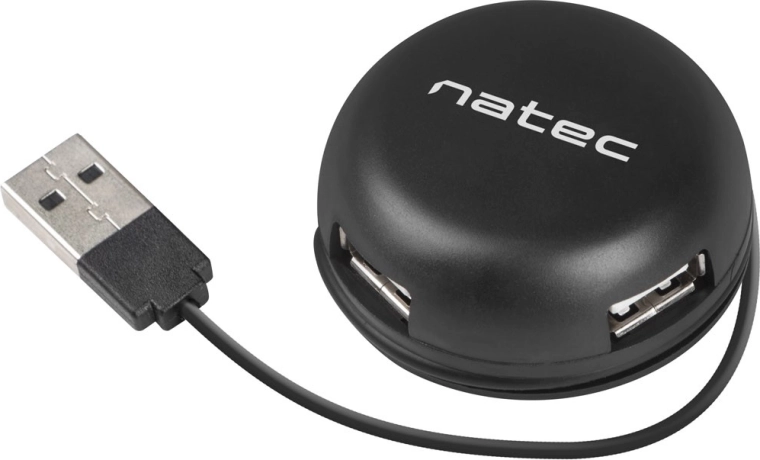 USB hub Natec Bumblebee 4 port fekete