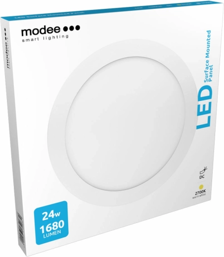 Modee LED mennyezeti panel 24 W, 1650 lm, 300 mm, meleg fehér