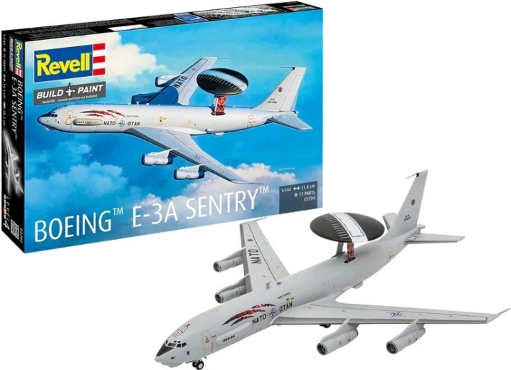 Műanyag repülőgép‑makett Boeing E-3A Sentry 1:144