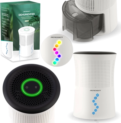 BERDSEN levegőpárátlanító LED világítással, 700 ml, 34 dB