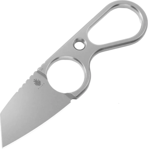 Kizer Bowtie nyakba akasztható kés D2 acélból, stonewash felülettel, Kydex tokkal