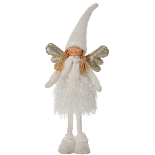 Fehér karácsonyi angyalka 70 cm