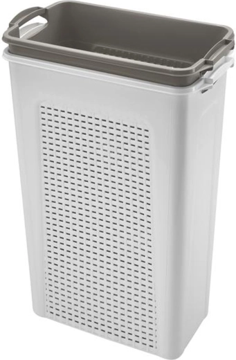 Műanyag szennyestartó kosár – 2×45 l szett, 44 × 26 × 58 cm