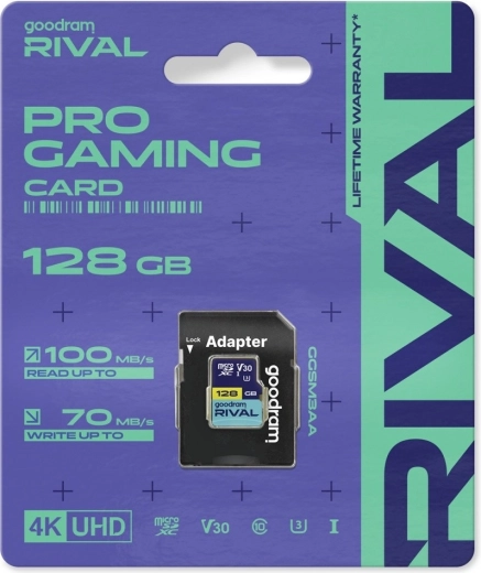 Goodram RIVAL microSDXC kártya 128 GB UHS-I V30 U3