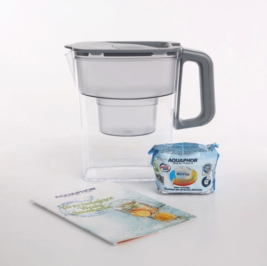 Kompakt vízszűrő kancsó 2,4 l, szürke, B100-25 szűrőbetéttel