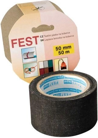 Textilszalag szőnyeghez 50 mm × 50 m, szürke