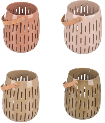 Dekoratív dolomit gyertyatartó 20 cm (4 változat)