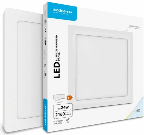Modee LED négyzet alakú mennyezeti panel 24 W hideg fehér 2160 lm