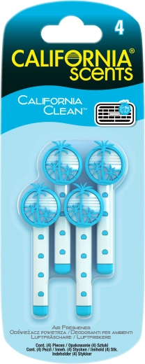 California Scents Vent Sticks szellőzőrácsra helyezhető autóillatosító – California Clean