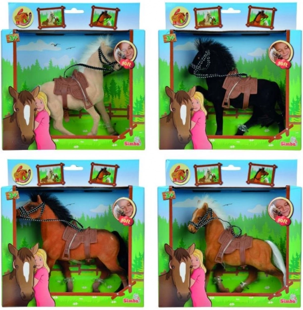 Champion Beauty ló 19 cm nyerggel