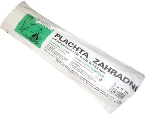 Átlátszó kerti ponyva 5 × 6 m, 0,125 mm