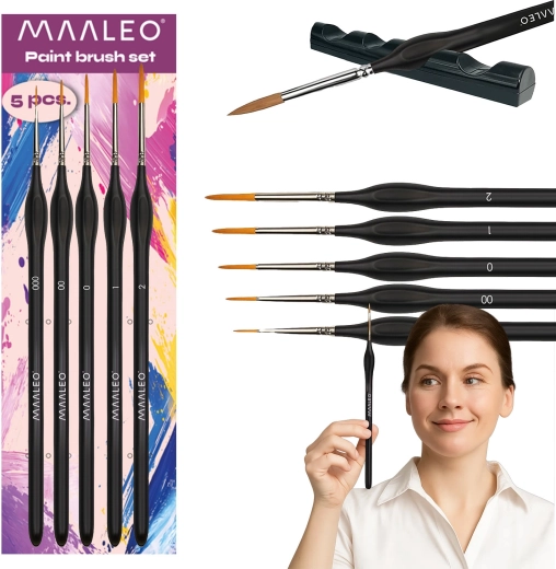 Maaleo festőecset készlet 5 db állvánnyal