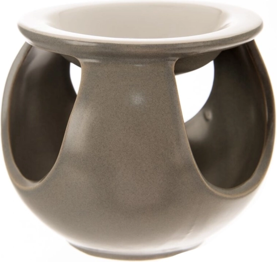 Szürke kerámia aromalámpa 12 cm