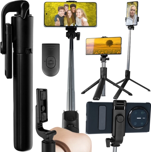 Izoxis Bluetooth selfie bot 2 az 1-ben állvánnyal és távkioldóval – 1 db